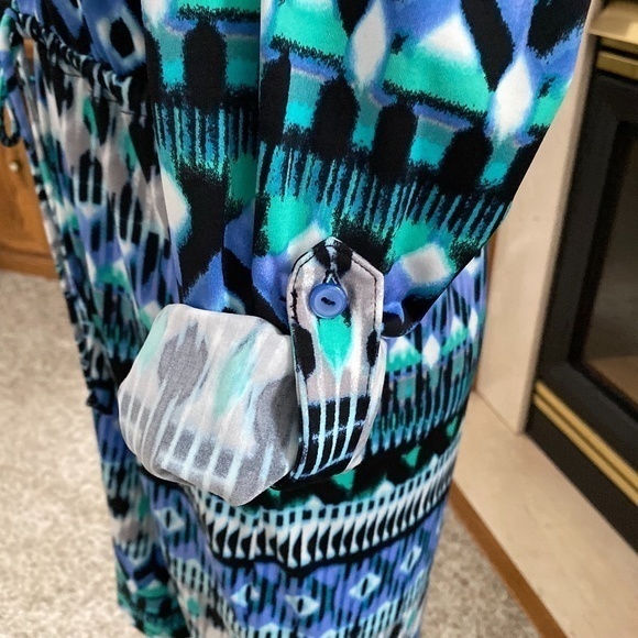 Notations Button Down Shirt Dress Size: PM NWOT - Picture 9 of 15